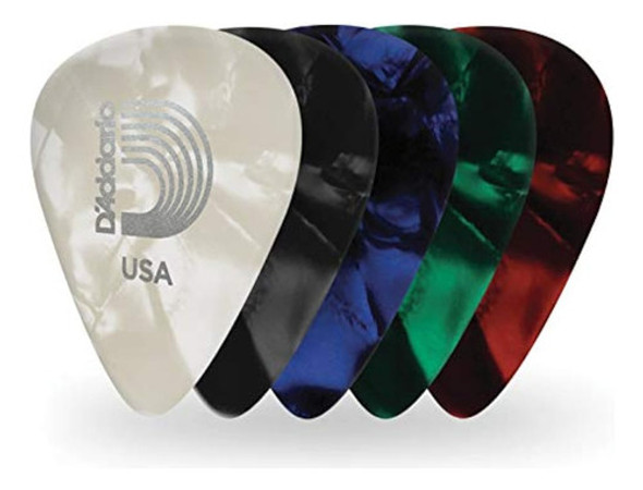 Púas De Guitarra De Celuloide De Perlas Surtidas D'addario, 0