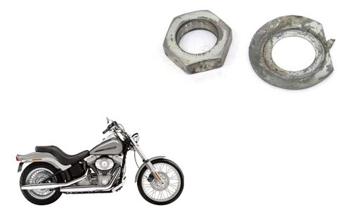 Porca Coluna Direção Harley-davidson Softail Fxst 07-08 (2 0
