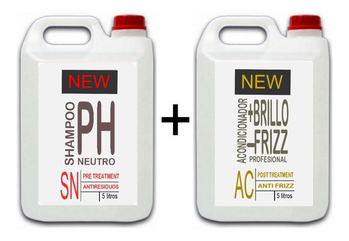 5 Litros De Crema De Enjuague Y 5 Litros Shampoo Neutro 0