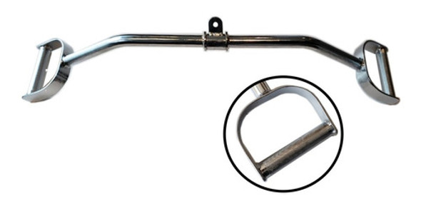 Barra Dorsalera  Estribos 60cm Movil Agarre Polea Servicegym 0