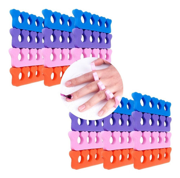 Kit Separador De Dedos Pé E Mão Modelo Coração E.v.a 24und 0