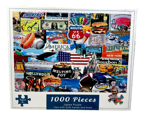 Puzzle I Love America 1000 Piezas Perfecto Calidad Premium 0