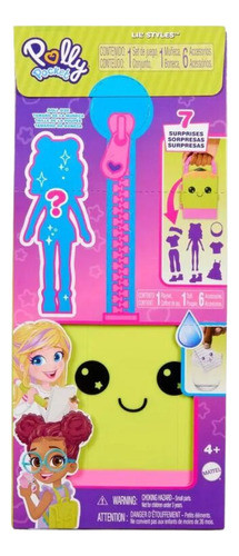 Polly Pocket Closet Fashion Reveal Mattel - Amarelo - Lila 1