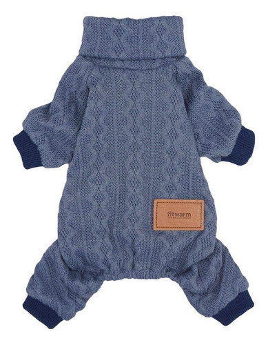 Sueteres De Punto De Cuello Alto Para Perros Abrigados Traj 0