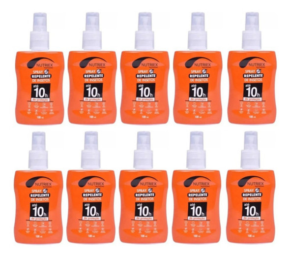 Kit 10 Repelentes Spray 100ml - 10h Proteção Nutriex 0