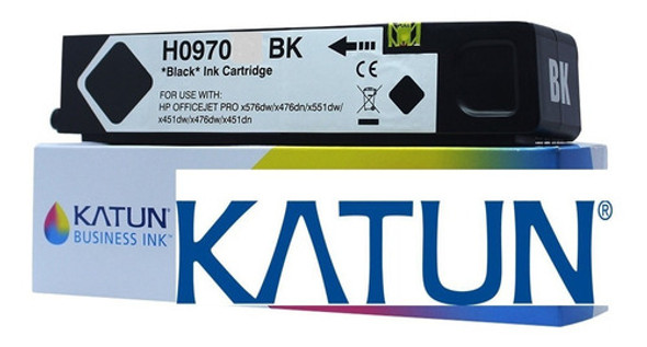 Cartucho Tinta Compatível Katun Hp 970 X476 X476 X451 Preto 0