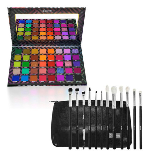 Kit Sombras Carnival Iii Bperfect Y Set De Brochas Morphe 0