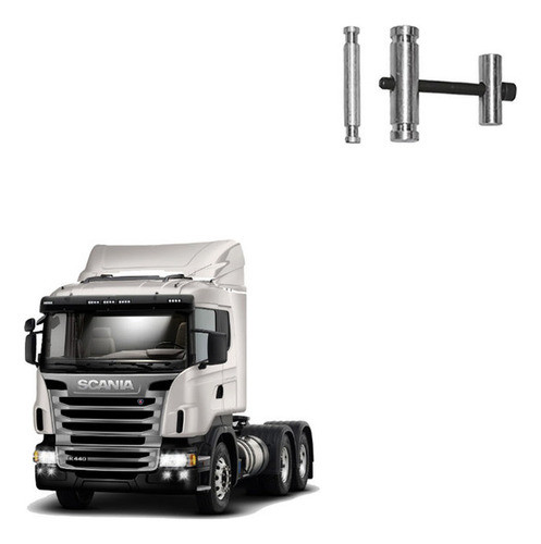 Kit Fixação Cinta Inox Scania Pgr Original 2012 A 2017 0