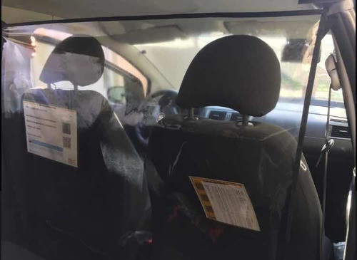 Barrera Sanitaria Para Auto Taxi Remis Protector Mampara 1