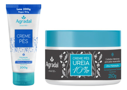 Creme Hidratante Pés Hidratação Profunda Agradal Ureia 0
