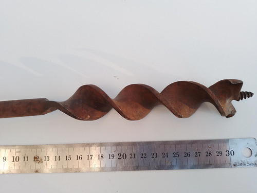 Muy Buen Antiguo Taladro Barreno Mecha, 40mm, Alemán 1