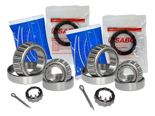 2 Kit Rolamento Dianteiro Fusca 1300 1500 1600 Freio A Disco 0