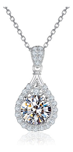 Hodea Collar De Diamantes Con Corazón Chapado En Oro De 14 0