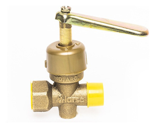 Llave De Gas Aprobada Bronce 3/4  Domiciliaria Alarsa 05013 0