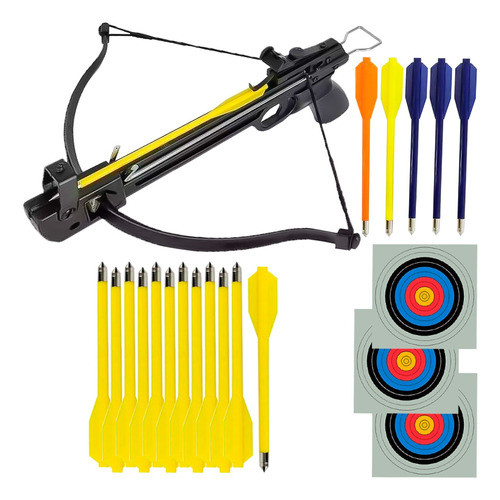 Balestra Besta Camel 50 Lbs + 12 Setas S65-y + 5 Setas Polim 0