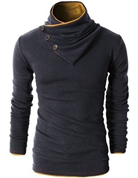H2h Sueter Pullover A La Moda Cuello Entallado Con Linea Obl 1 H2h Sueter Pullover A La Moda Cuello Entallado Con Linea Obl 1