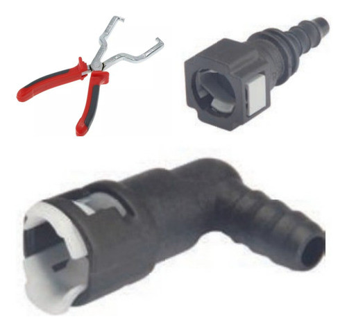 Pinza Desacople De Filtro De Nafta + 2 Conectores Rápidos 0