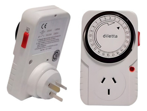 Timer Temporizador Mecánico Programable Enchufable Diletta 0
