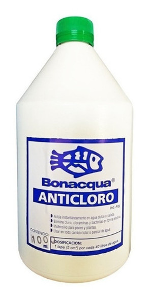 Anticloro Bonacqua 1 Litro Elimina Cloro Agua Pecera Acuario 0 Anticloro Bonacqua 1 Litro Elimina Cloro Agua Pecera Acuario 0