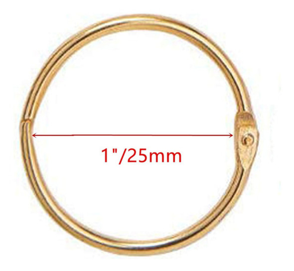 Ganchos De Carpeta 25mm Dorados X 50u 1 Ganchos De Carpeta 25mm Dorados X 50u 1