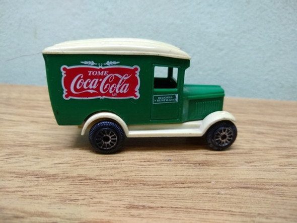 Camioncito De Coca Cola Plastico Duro Verde Y Beige 1