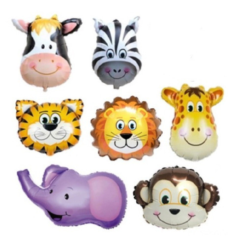 2 Globos Metalizadso Animalitos De 40 Cm Sin Soportes 0
