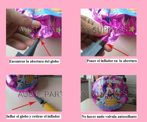 2 Globos Metalizadso Animalitos De 40 Cm Sin Soportes 1
