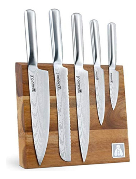 Juego De 5 Cuchillos Profesionales Para Chef Laguiole Con So 0