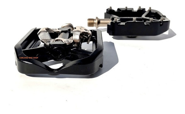 Pedales Automaticos Awa Rulemanes Eje Cromo Spd + Plataforma 1