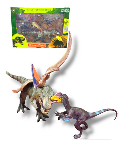 Set De Dinosaurios Y Muñecos Articulados Accesorios Jurassic 1
