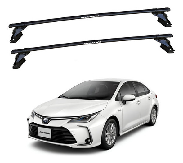 Barras De Techo Eqmax Acero Toyota Corolla 2019+ Negro 0
