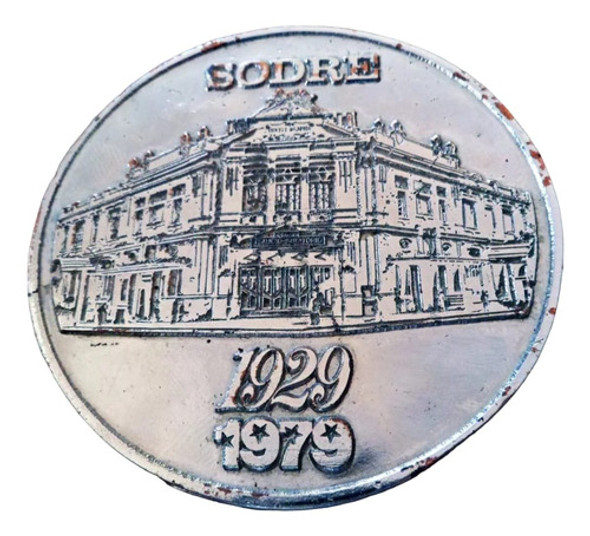 Antigua Medalla 50 Años Auditorio Del Sodre 1929 1979- 6 Cms 0 Antigua Medalla 50 Años Auditorio Del Sodre 1929 1979- 6 Cms 0