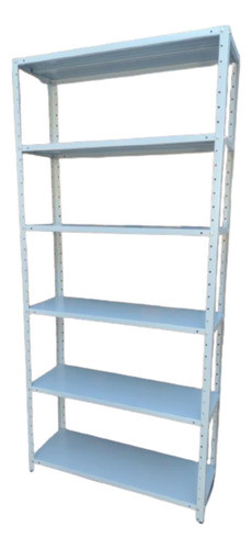 Prateleira  De Aço-30 Cm-6 Bandejas-cinza 1