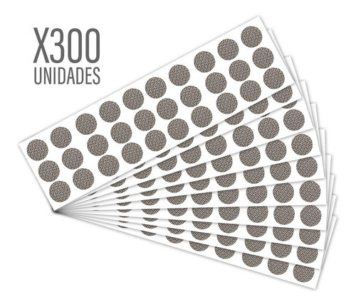 Tapa Tornillos Adhesivos Melaminico X 300 Unid Ramio Sepia 0