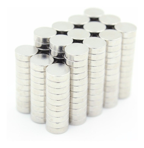 10 Peças Imã De Neodímio Super Forte Pastilha 7mm X 2mm N52 1