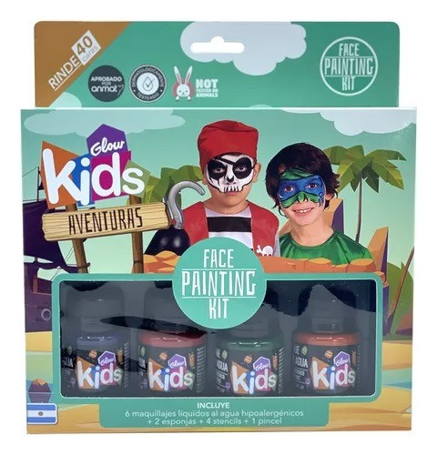 Kit Maquillaje Artistico Glow Kids Aventuras 0