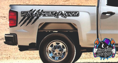Calcos Vinilo Plotter Chevrolet Silverado X Par 0