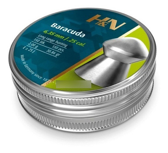 Balines Baracuda H&n 6,35mm Aire Comprimido Pcp Caza 1
