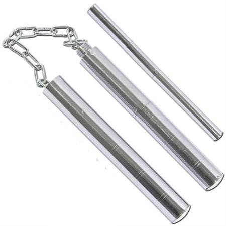 Nunchaku De Metal Convertible A Bastón 1