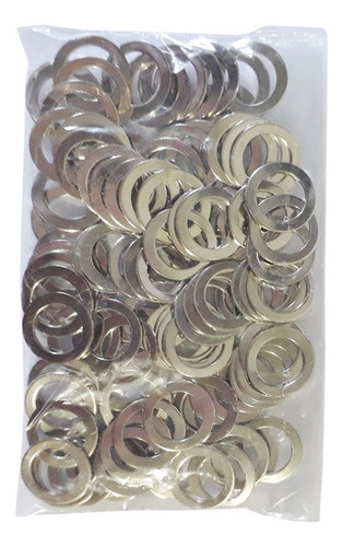 Argolas Metal Prata 08 Mm Para Sutiãs Calcinhas 100 Unidades 0