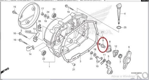 Parafuso Regulagem Embreagem Honda Biz 125 Original 1