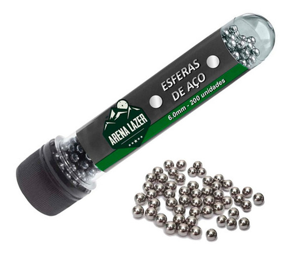 400un Esferas Airgun De Aço 6mm + 1 Óleo Silicone 15ml 1