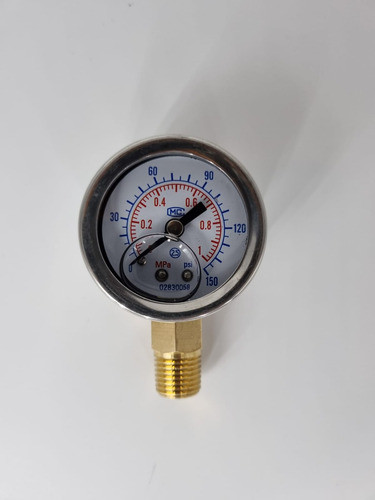 Manômetro De Pressão Com Glicerina 0-150 Psi Para Filtro Ro 1