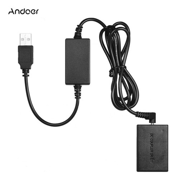 5v Usb Para Lp-e17 Dummy Battery Pack Dc Coupler Adapter 1
