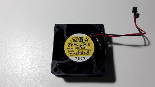 Cooler 60x60x25mm Dc12v 0.14a Servo Tudc12z4 2 Fios 0