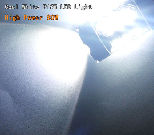 2 X Cool P13w Blanco Alta Potencia 80w Led De Marcha Diurna 1