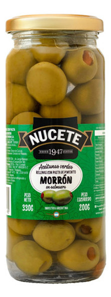 Aceitunas Verdes Rellenas De Morron Nucete Frasco 330 Gr 0 Aceitunas Verdes Rellenas De Morron Nucete Frasco 330 Gr 0