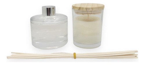 Kit Vela Aromatica Difusor Varillas Set Regalo Empresarial 0