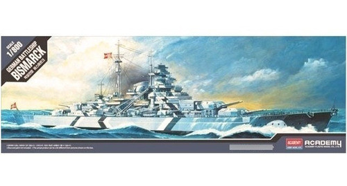 German Battleship Bismarck Escala 1/800 Academy 14218 0