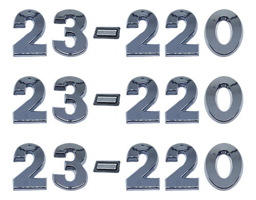 Jogo Emblema Adesivo Cromado Caminhão Vw 23-220 0